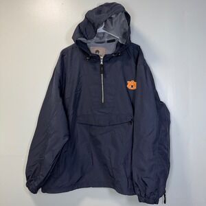 Men's‎ Vintage Weatherproof Hooded Windbreaker Auburn University AU Tigers Sz XL